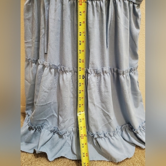 Solid Cupshe Light Blue Dress - Picture 7 of 7